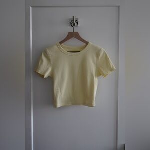 Everlane 90´s Rib Tee in Light Yellow